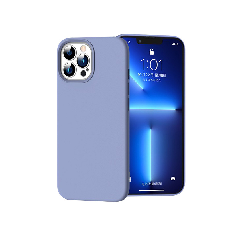 Liquid silicone magnetic suction phone case